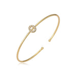 Bracelet initiale minimaliste - lettre