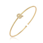 Bracelet initiale minimaliste - lettre