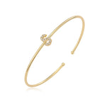 Bracelet initiale minimaliste - lettre