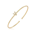 Bracelet initiale minimaliste - lettre