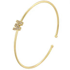 Bracelet initiale minimaliste - lettre