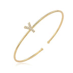 Bracelet initiale minimaliste - lettre