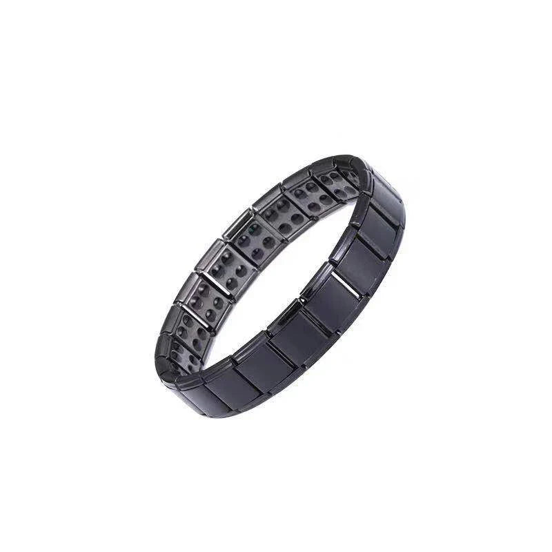 Pulsera Magnética Hombre Antiestrés negro