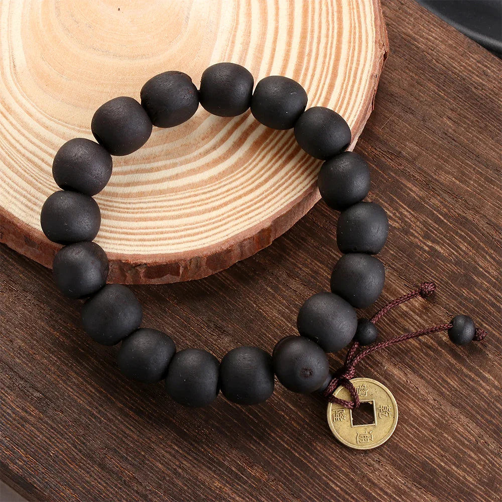 Pulsera Gourmette Budista en Piedras Negras