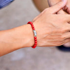 Pulsera Gourmette Budista de Piedras