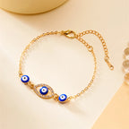 Pulsera Ojo Turco Azul Mal de Ojo con Circonita