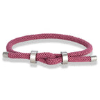 Bracelet moderne en corde tressée avec nœud