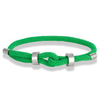 Bracelet moderne en corde tressée avec nœud