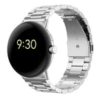 Correa para reloj de acero templado Smartwatch Google Pixel Watch 1 y 2 plata