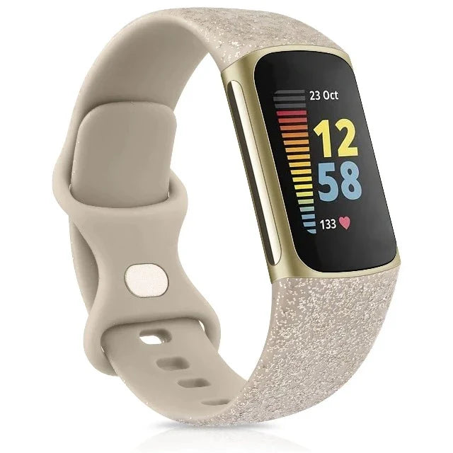 Pulsera Reloj Fitbit Charge 5 dorada brillante