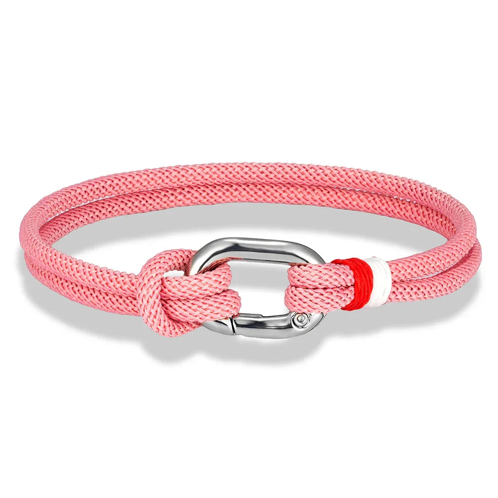 Bracelet nautique en corde tressée avec nœud pour homme ou femme