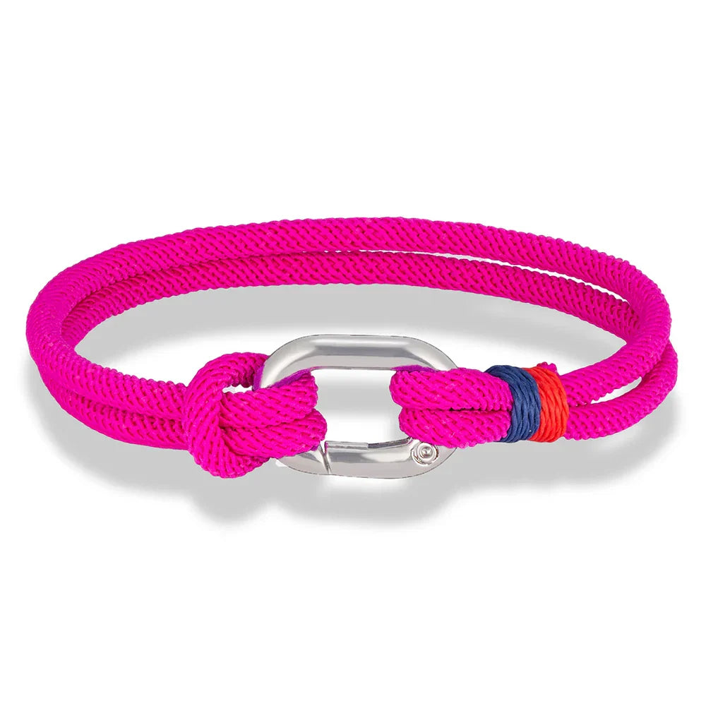 Bracelet nautique en corde tressée avec nœud pour homme ou femme