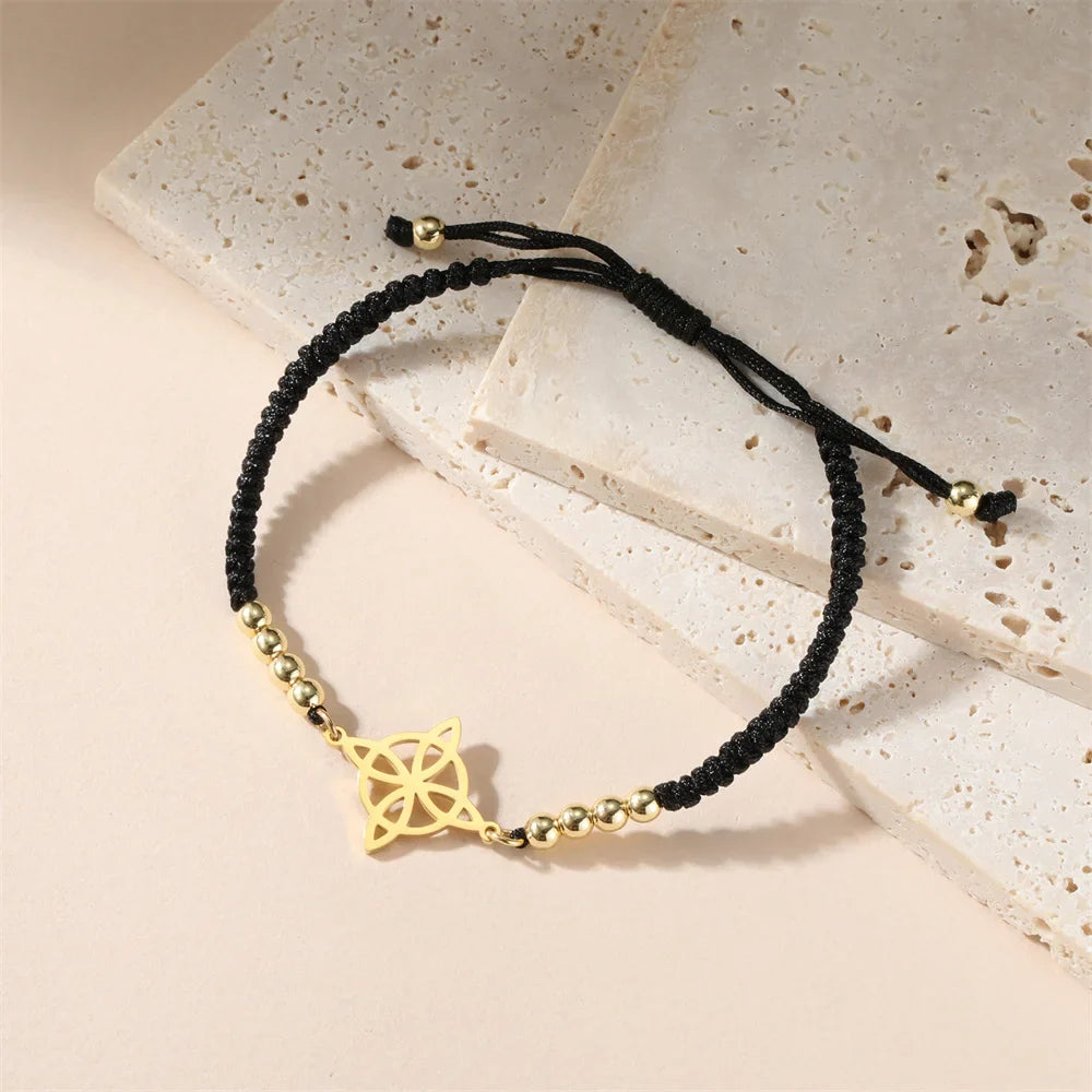 Pulsera Nudo de Bruja Mujer Cadena Protección Wicca 5