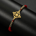 Pulsera Nudo de Bruja Mujer Cadena Protección Wicca 1