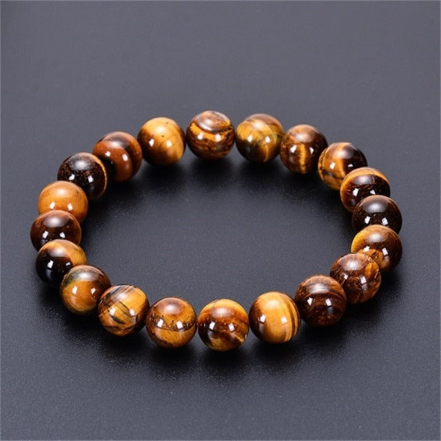 Pulsera Ojo de Tigre Gourmette Hombre Mujer Protección contra Energías Negativas, Relajación, Reducción del Estrés