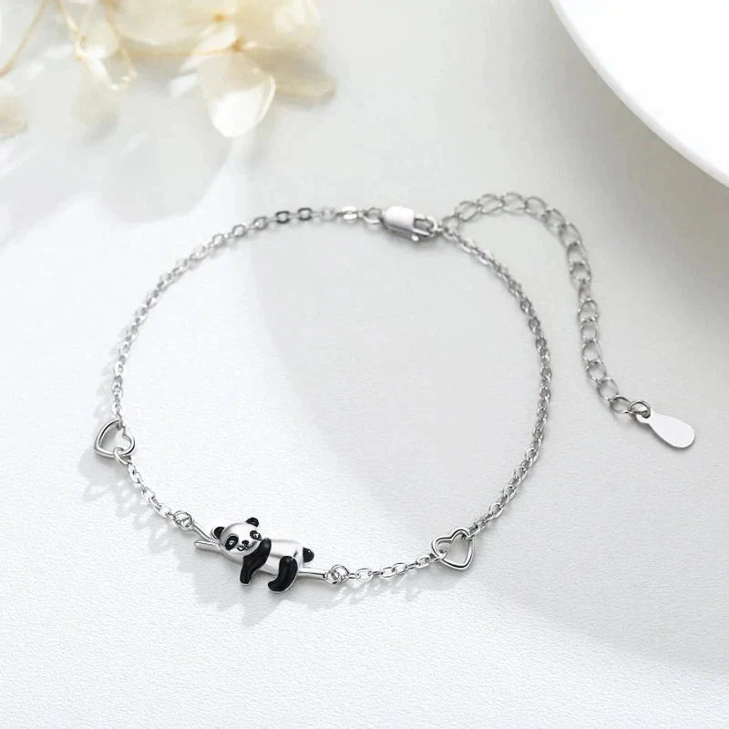 Pulsera Panda de Plata