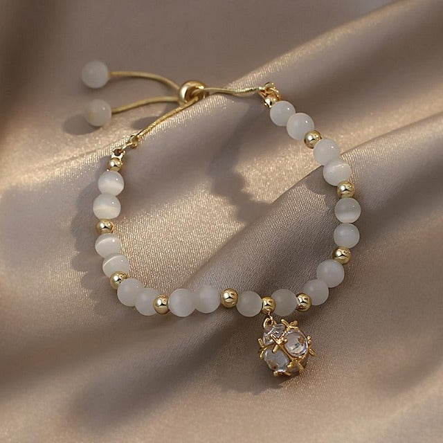 Pulsera de perlas fantasía