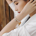 Pulsera de perlas fantasía