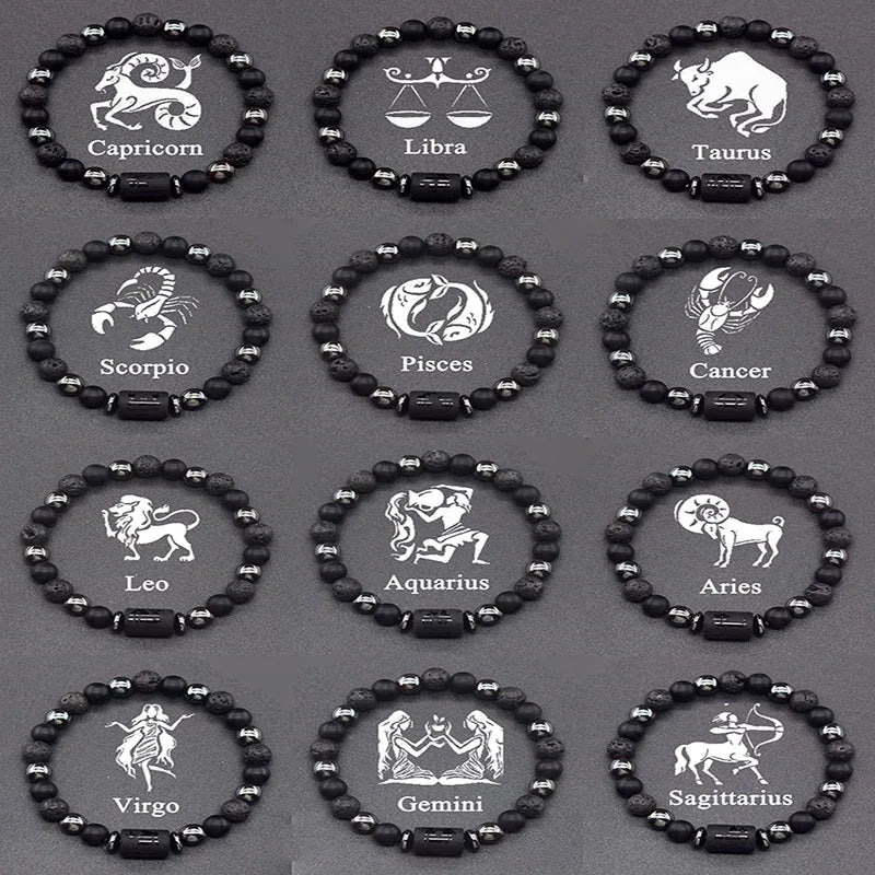 Pulsera de Perlas Signo del Zodiaco 12 Constelaciones