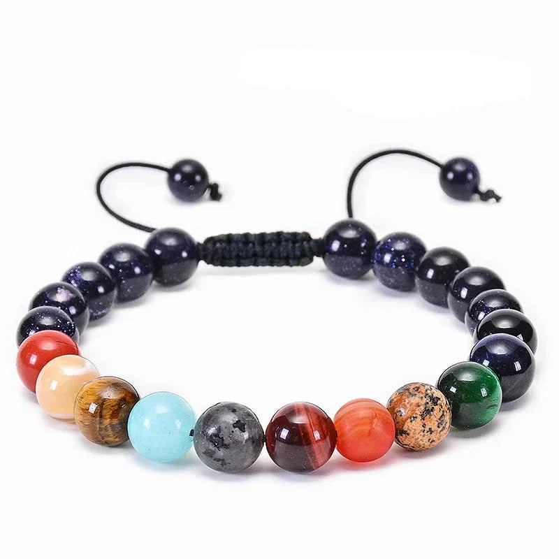 Pulsera Piedra 7 Chakras y Hematita