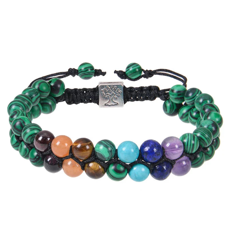 Pulsera Piedra 7 Chakras Malaquita