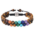 Pulsera de Piedra 7 Chakras Ojo de Tigre