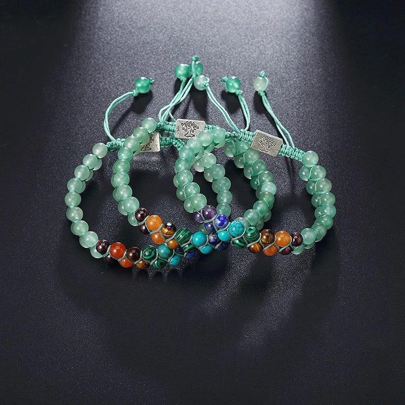 Pulsera Piedra 7 Chakras Verde