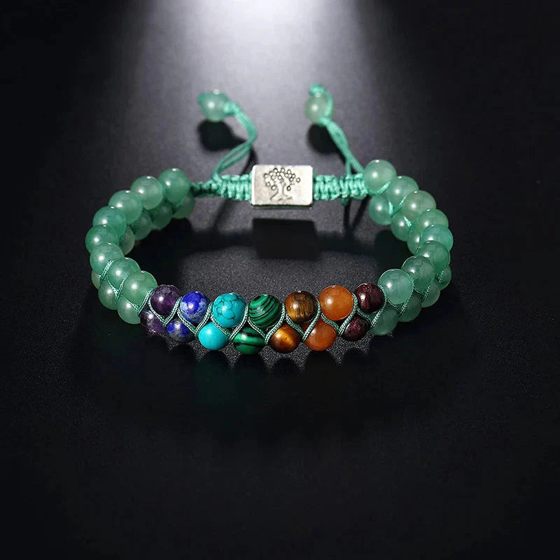 Pulsera Piedra 7 Chakras Verde