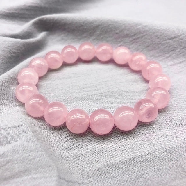 Pulsera Piedra Cuarzo Rosa