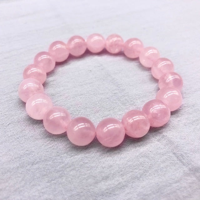 Pulsera Piedra Cuarzo Rosa