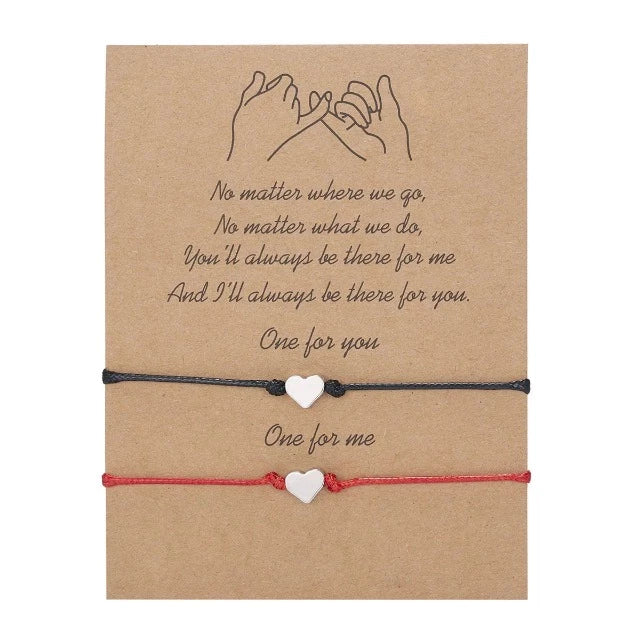 Pulsera para Pareja Enamorada (Set de 2 Pulseras) corazón
