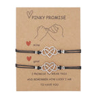 Pulsera para Pareja Enamorada (Set de 2 Pulseras) corazón infinito