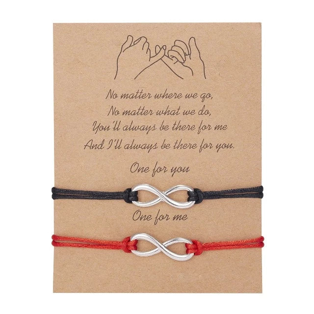 Pulsera para Pareja Enamorada (Set de 2 Pulseras) infinito