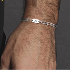 Bracelet pour homme initiale - lettre