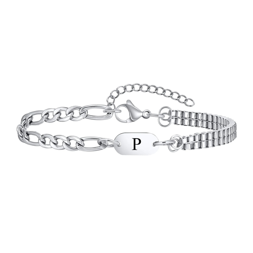 Bracelet pour homme initiale - lettre