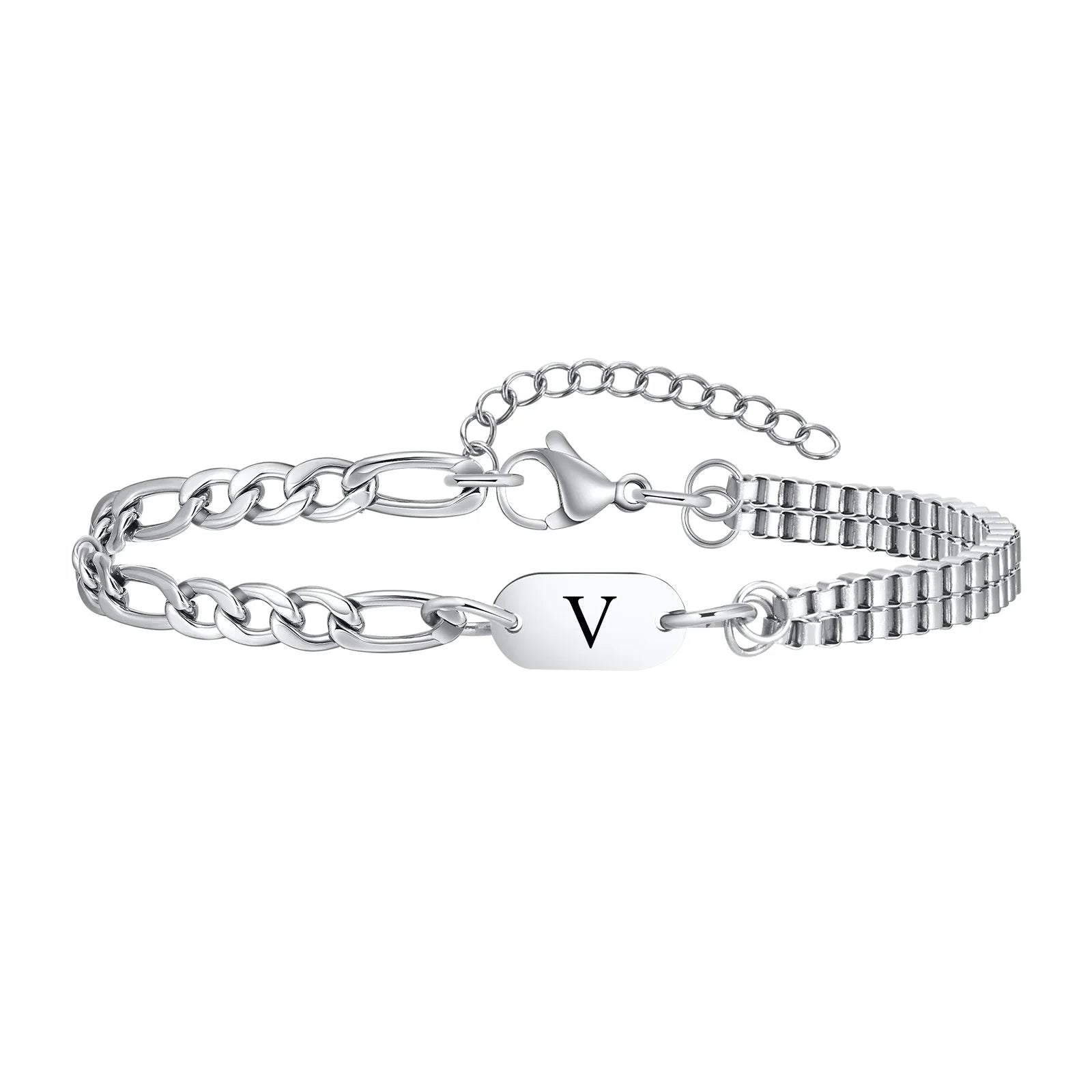 Bracelet pour homme initiale - lettre