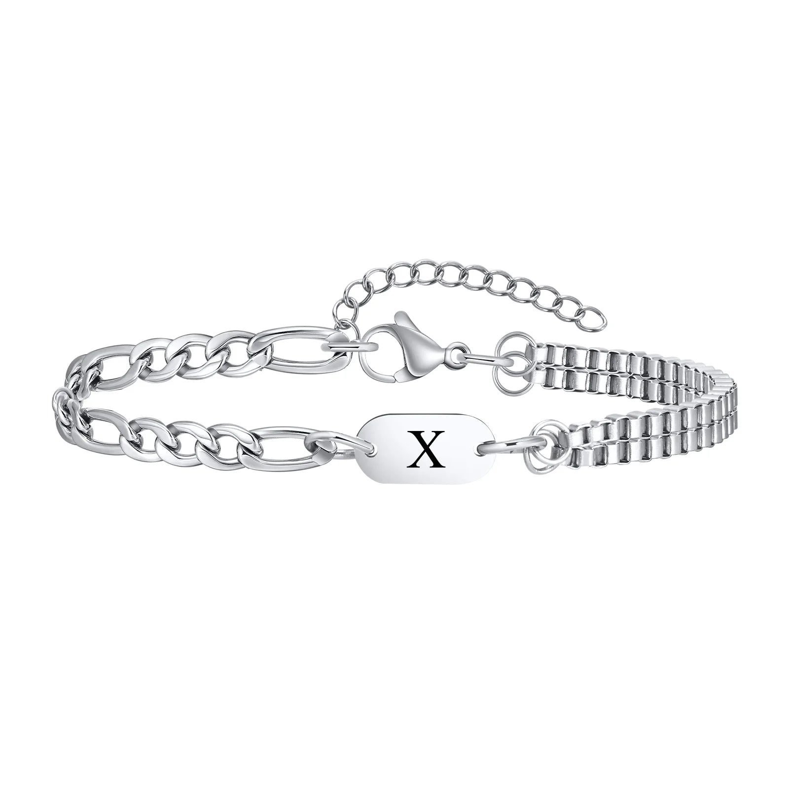 Bracelet pour homme initiale - lettre