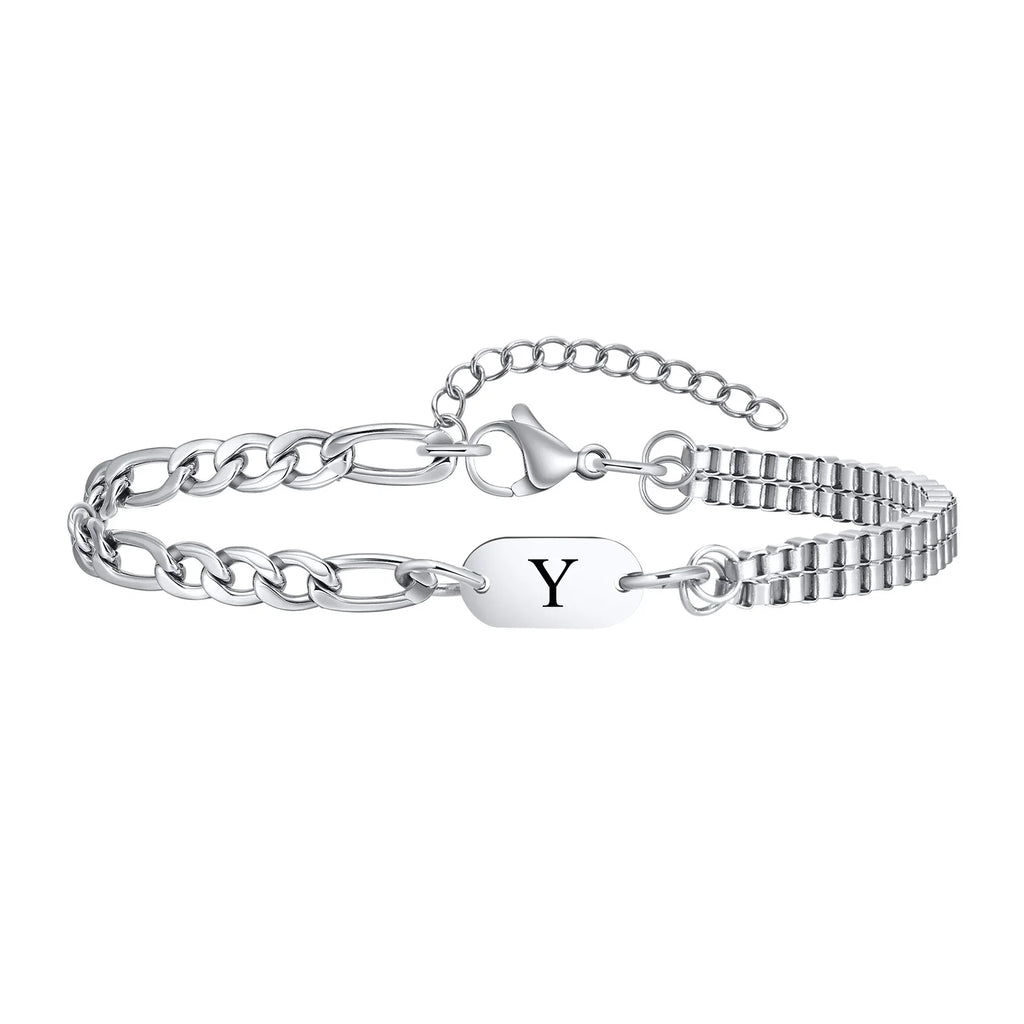 Bracelet pour homme initiale - lettre