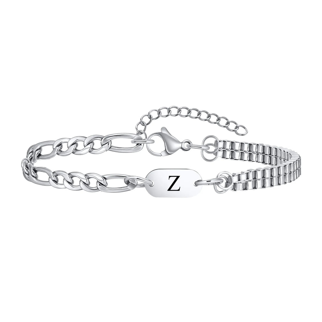 Bracelet pour homme initiale - lettre