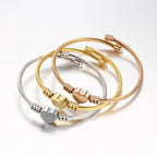 Pulsera Ajustable Corazón Esclava Mujer oro