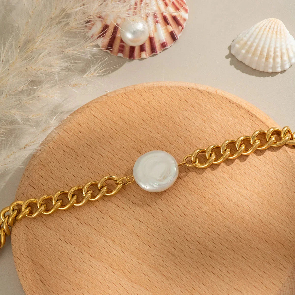 Pulsera Retro con Perla