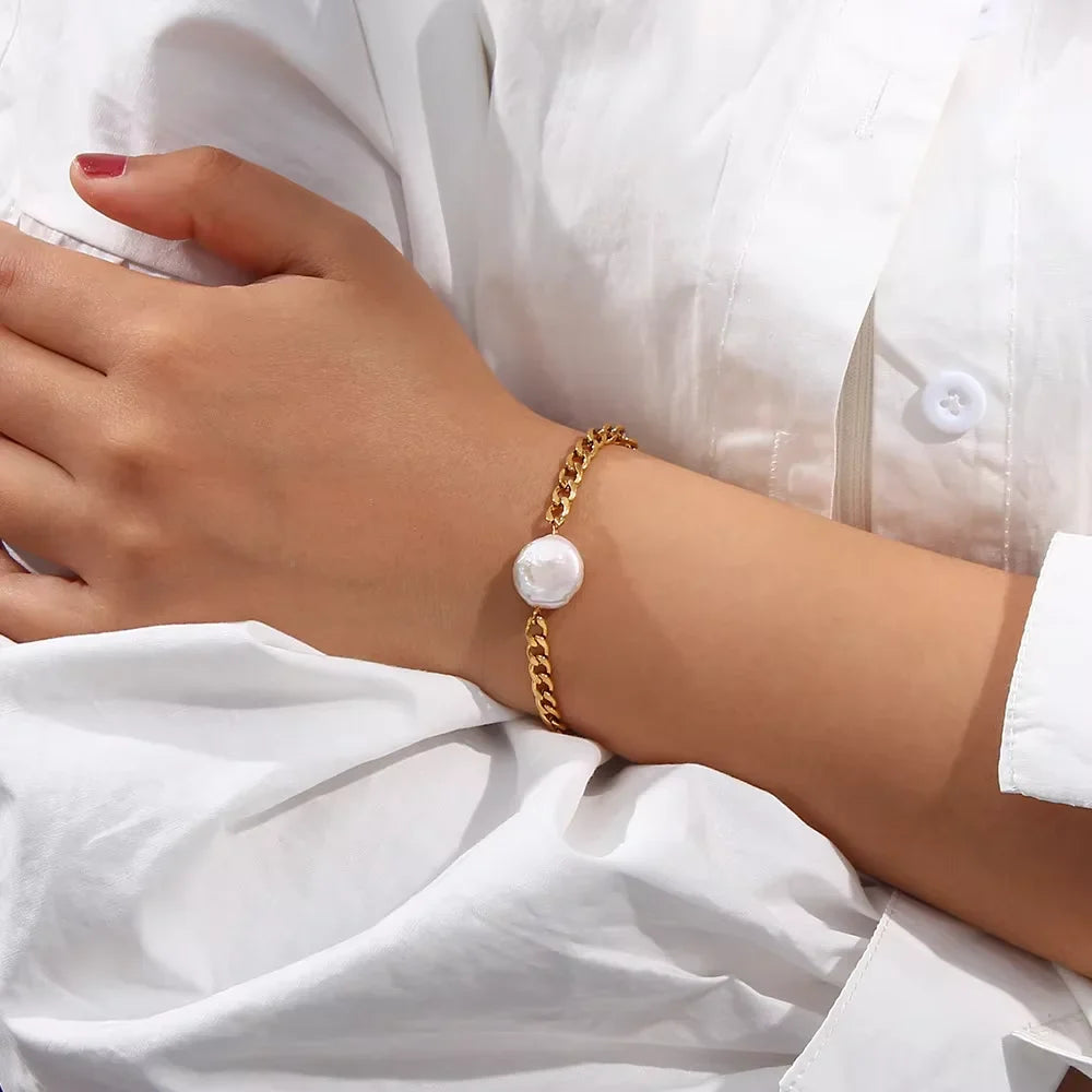 Pulsera Retro con Perla