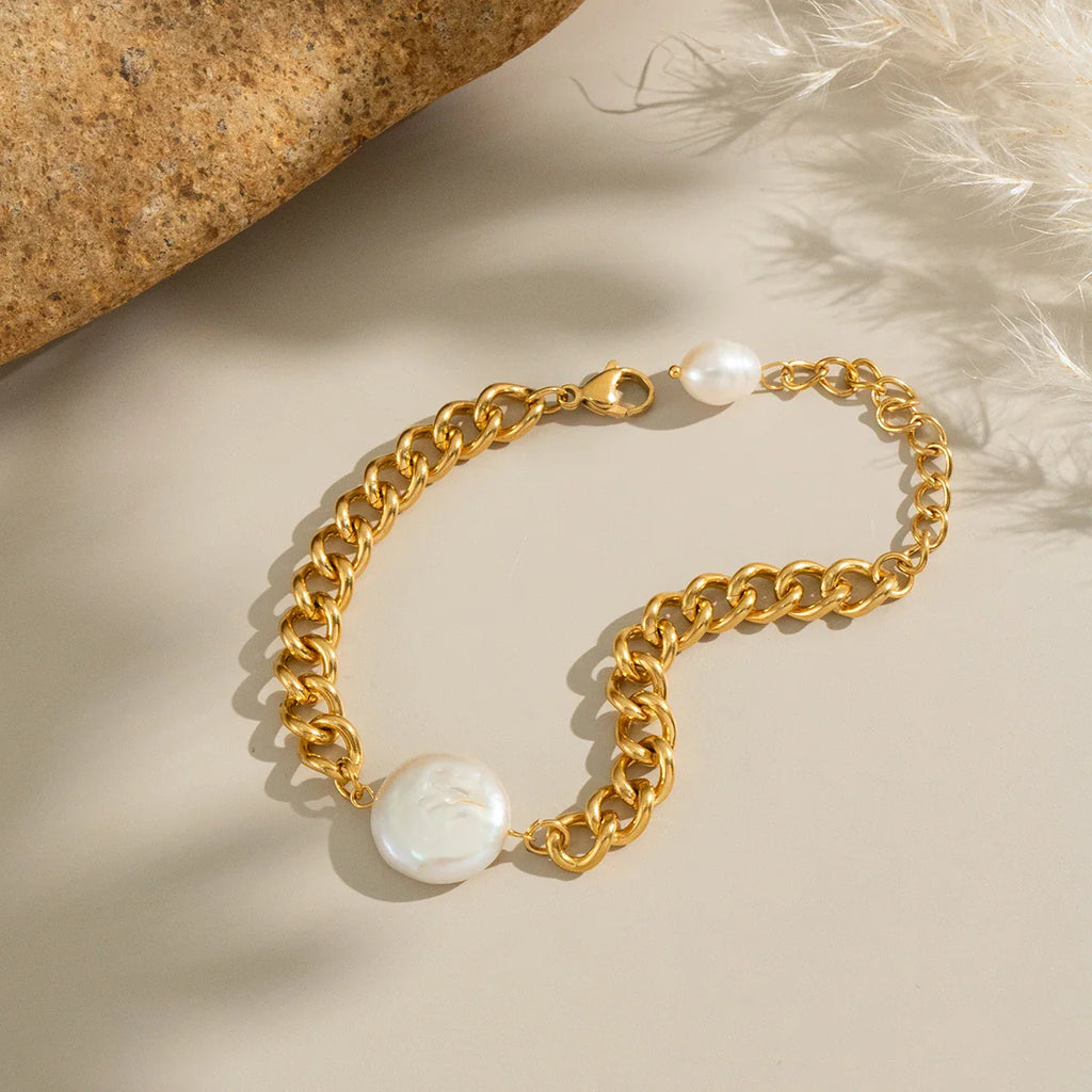 Pulsera Retro con Perla