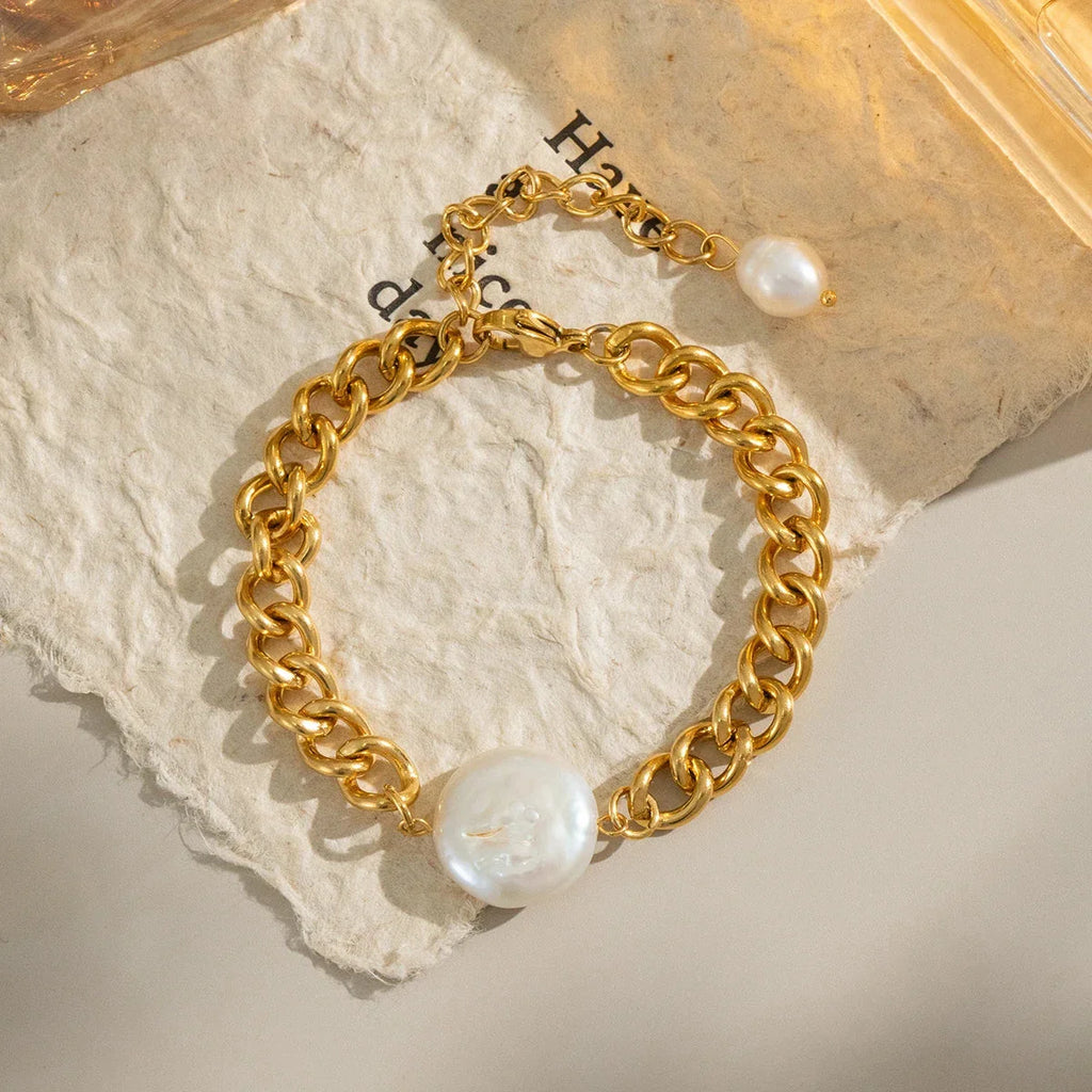 Pulsera Retro con Perla