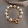 Pulsera Retro de Perlas y Circonio