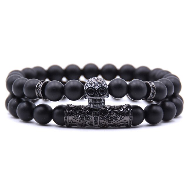 Pulsera Calavera Mujer negro