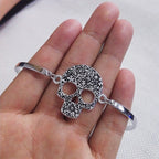 Pulsera Calavera para Mujer plata