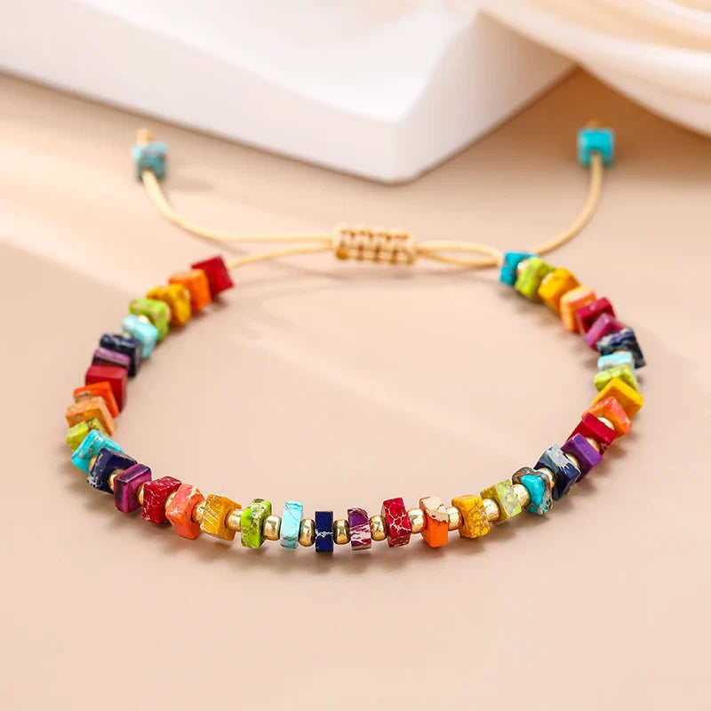 Pulsera Tibetana 7 Chakras con Piedras Pequeñas