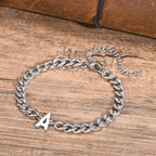 Bracelet torsadé initiale - lettre