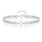 Bracelet torsadé initiale - lettre